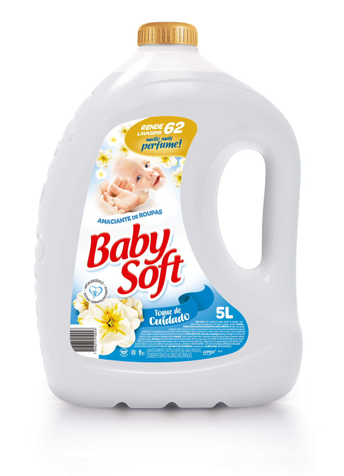 AMAC BABY SOFT TQ CUIDADO BRANCO 2X5LT