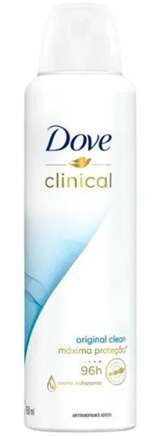 DESODORANTE AERO DOVE FEMININO CLINICAL ORIGINAL CLEAN