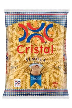 MACARRAO CRISTAL SEMOLA PARAFUSO 500GR