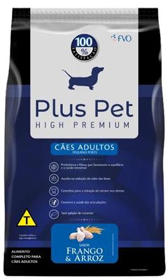 RACAO PLUS PET ADULTO PEQUENO PORTE6X1KG