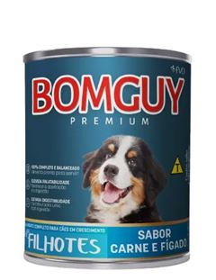 RACAO  BOMGUY CARNE E FIGADO LATA 24X280G