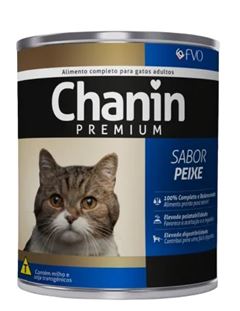 RACAO CHANIN PEIXE E FRANGO LATA 24X280G