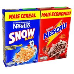 KIT CEREAL MATINAL SNOW FLAKES+CHOC NESCAU 40 % DE DESCONTO