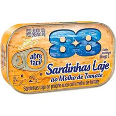 SARDINHA 88 MOLHO DE TOMATE LAJE 125GR