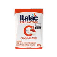 CREME LEITE ITALAC ZERO LACTOSE UHT 200GR