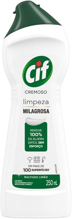 CIF CREMOSO LIMPEZA MILAGROSA LIMAO 250ML