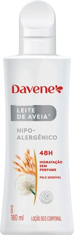 CR HID DAVENE 180ML LEITE AVEIA HIPOALER